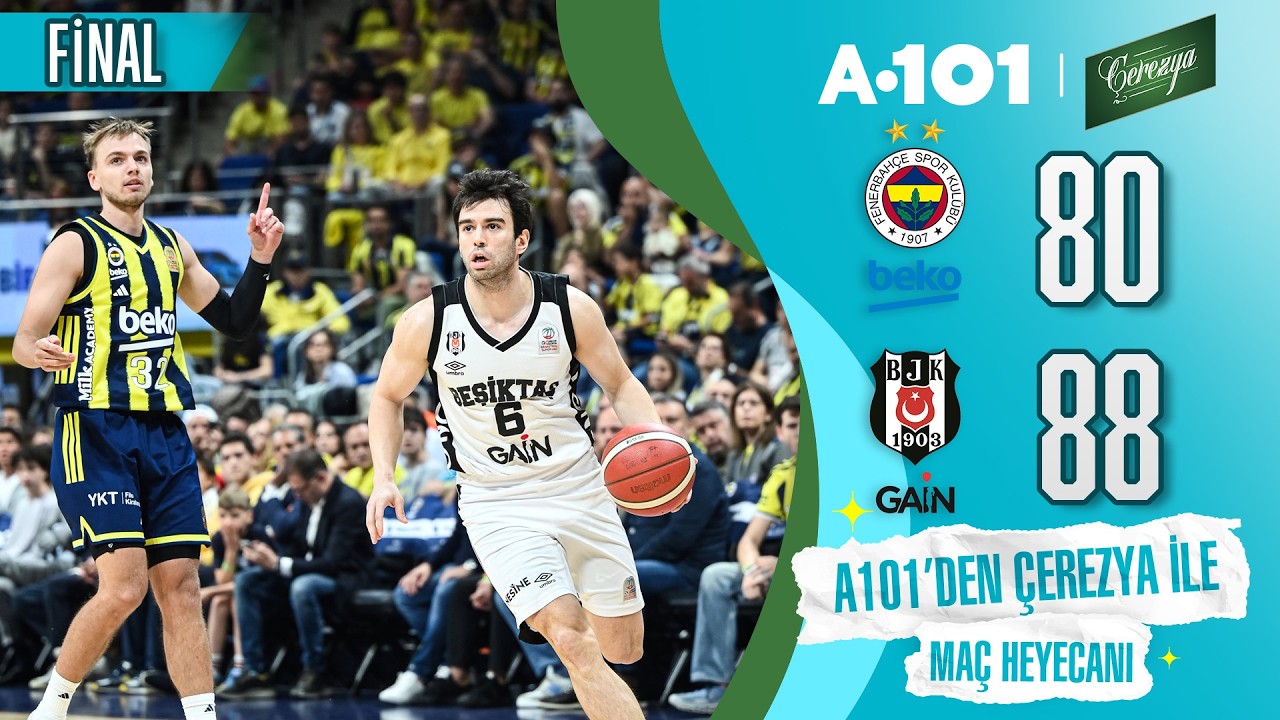 Fenerbahçe Beko (80-88) Beşiktaş GAİN | Play-Off Final 1. MAÇ ÖZETİ | Türkiye Sigorta BSL 2025/2026