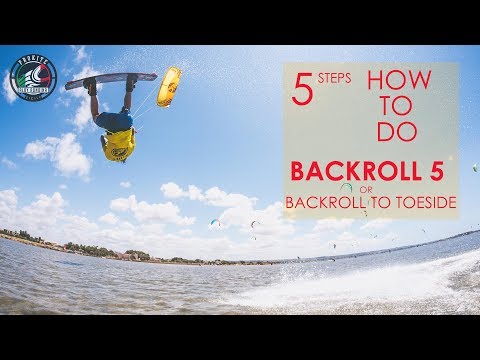 5 Steps How To Learn BACKROLL 5 (in Kiteboarding)