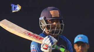 Prithvi Shaw smashes his first T20 Mumbai ball for four