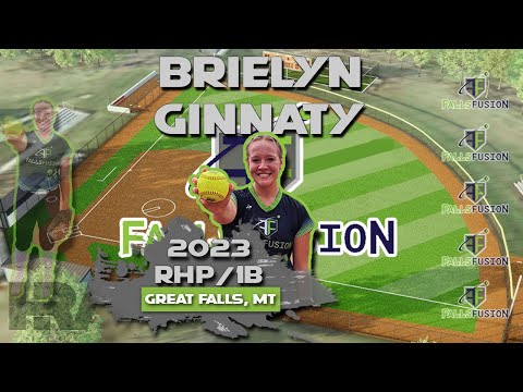 2023 Brielyn Ginnaty 🥎 Pitcher and 1B, Softball Skills Video - Falls Fusion