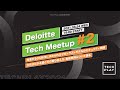 Deloitte Tech Meetup ＃2 -加速するDX時代に求められるゼロトラストモデルのセキュリティ戦略-立ちはだかる壁とその乗り越え方、最新事例について語る