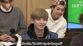 exo gyun and chan on crack