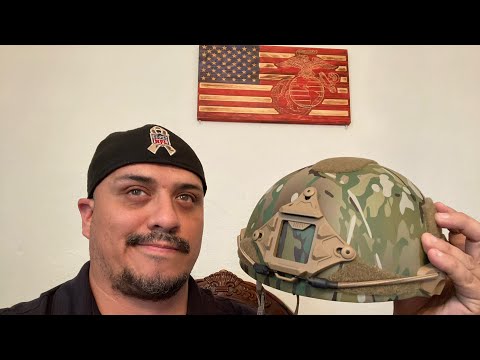 Unboxing Hard Head Veterans ATE Gen 2 ballistic mutlicam helmet ASMR no talking