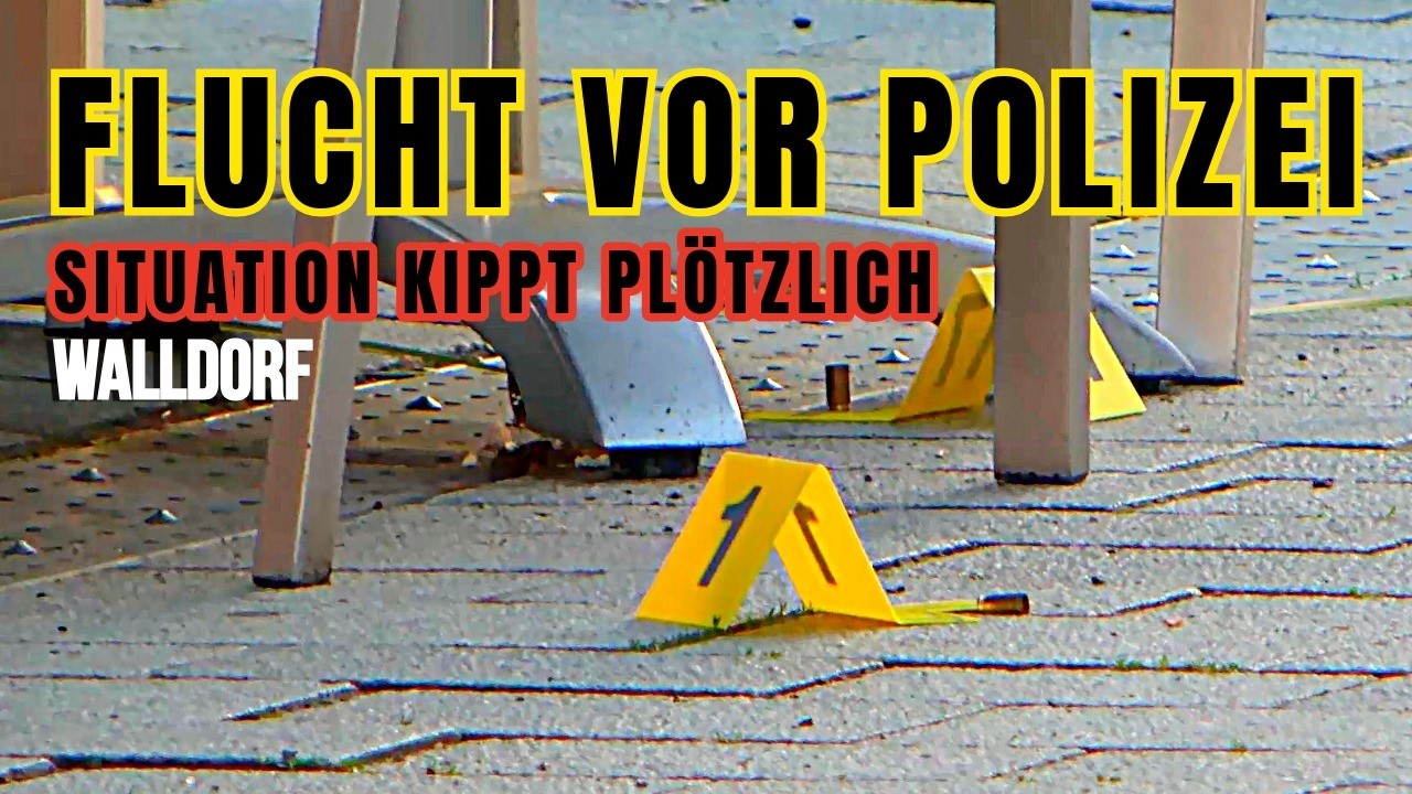 Polizeikontrolle in Walldorf endet mit Schusswaffengebrauch – 20-Jähriger schwer verletzt