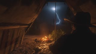 Watching a night-time thunderstorm from a tent  RD