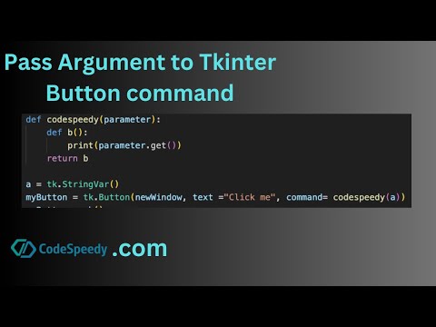 Pass Argument To Tkinter Button Command Function