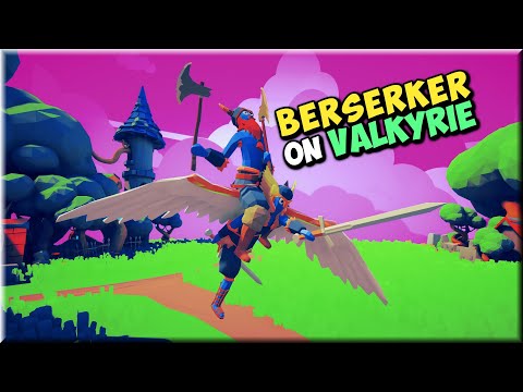 Berserker on Valkyrie vs Every Faction - Totally Accurate Battle Simulator TABS Mod