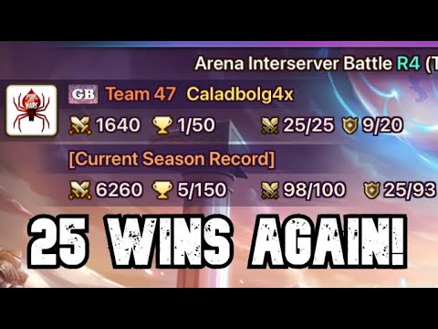 INTERSERVER ARENA ROUND 4 - 25 WINS WITH SOLID TEAMS