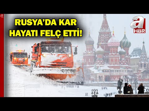 Kar Hayatı Felç Etti! Moskova Son 146 Yılının En Sert Kış Geçiriyor | A Haber