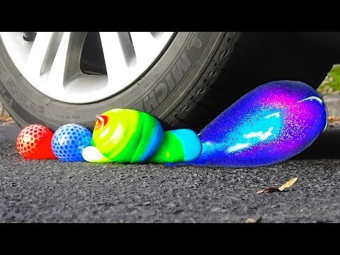 Crushing Super Satisfying Things By Car - DIY Crafts