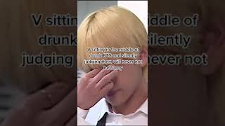 Download lagu V sitting in the middle of drunk BTS and silently judging them mp3