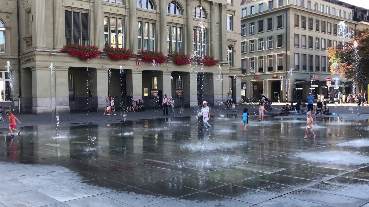 Explore numerous fountains at the heart of Bundesplatz.