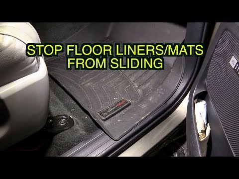 How to stop weather tech floor liners from sliding, husky?