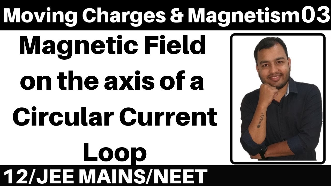 Moving Charges n Magnetism 03 : Magnetic Field on the axis of a Circular Current Loop JEE MAINS/NEET