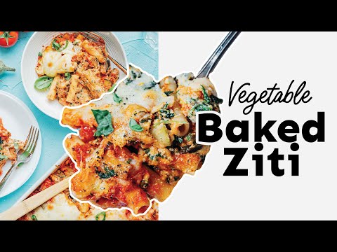 Vegetarian Baked Ziti (Veggie Packed!)