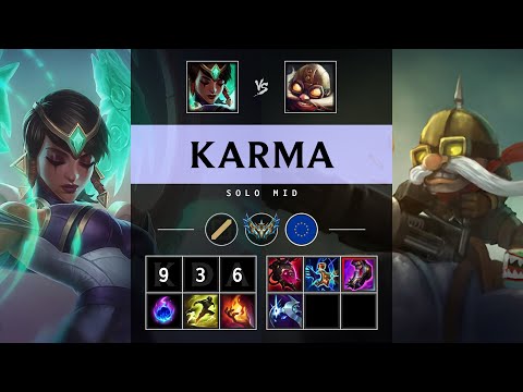 Karma Mid vs Corki - EUW Challenger Patch 25.16