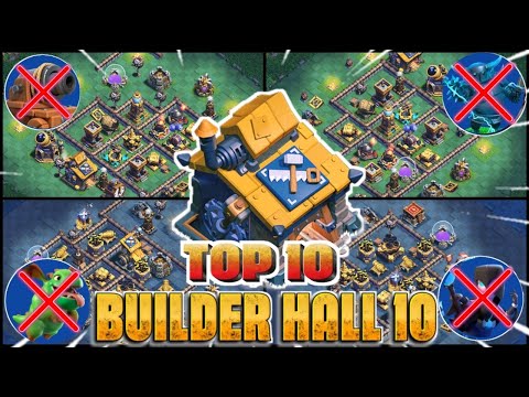 NEW TOP-10 BUILDER HALL 10 WITH LINK + REPLAY || BH10 +5900 TROPHY BASE || BH10 BASE 2026