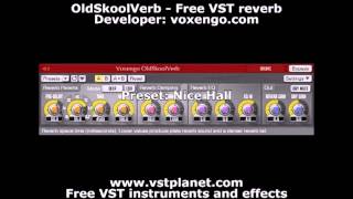 Video thumbnail for OldSkoolVerb - Free VST reverb - vstplanet.com by Plugins Collection