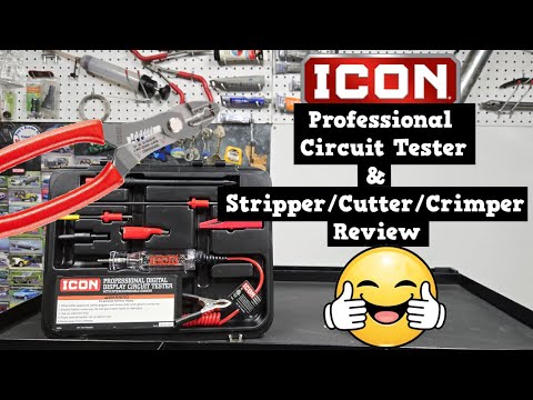ICON Circuit Tester Review & Stripper/Cutter/Crimper Review