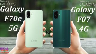 Samsung F70e 5G vs Samsung F07 4G difference