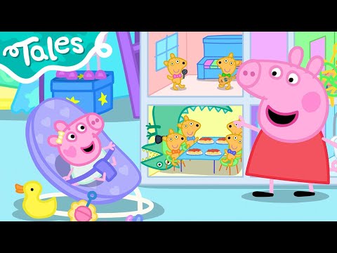 Peppa Pig Tales 🧸 Peppa and Evie Dollhouse FUN! 🍝 BRAND NEW Peppa Pig Episodes
