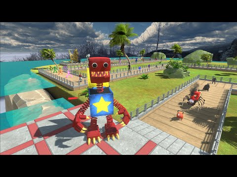 BOXY BOO DESERT ISLAND DEATH RUN - Animal Revolt Battle Simulator