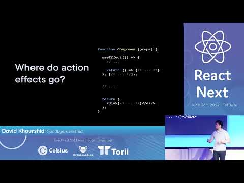 David Khourshid @ ReactNext 22 - Goodbye, useEffect