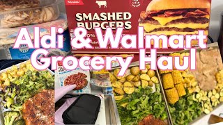 PAN DINNERS - Walmart and Aldi Grocery Haul & Back To School