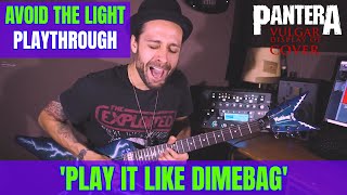 'PLAY IT LIKE DIMEBAG' #12 / PANTERA AVOID THE LIGHT solo by Attila Voros (live demonstration video)