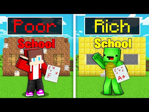 Shrek Craft: Poor vs Rich School in Minecraft! - Parody Battle