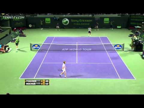 Miami 2011 4e Ronde - Roger Federer vs Oliver Rochus