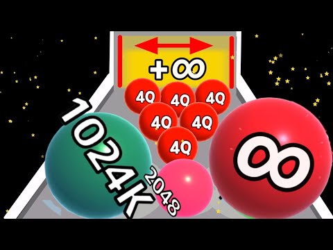 Ball Run 2048 in Infinity Mod vs Merge jump 2048 Gameplay Walkthrough Android, iOS New update #2