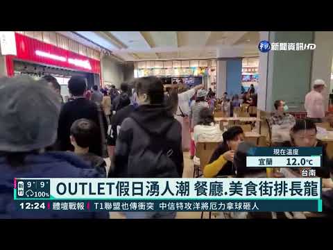 台南日系OUTLET試營運 人潮車潮爆滿