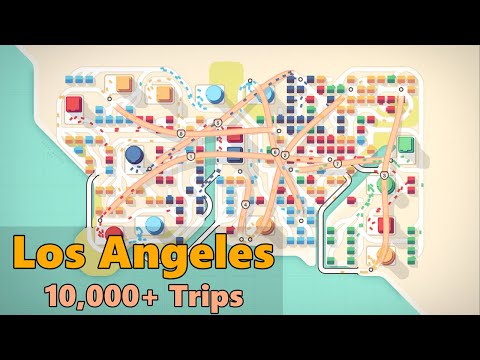 Mini Motorways - Los Angeles Tips & Tricks (10,000+ Trips)