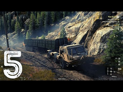 SNOWRUNNER PC Gameplay Walkthrough Part 5 - Pipe Dream