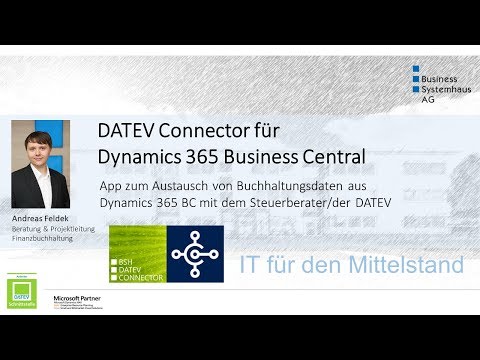 DATEV Connector für Dynamics 365 Business Central - BSH DATEV Extension