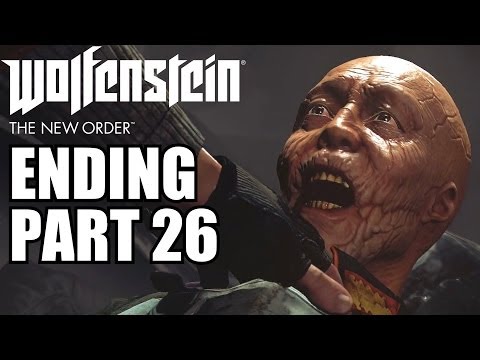 Wolfenstein The New Order Ending Walkthrough Part 26 - PS4 Gameplay Review With Commentary 1080P