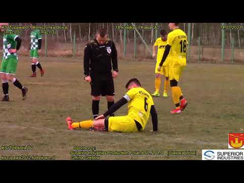 Skrót meczu: KS Żupawa - Koniczynka Ocice (14.03.2021) Klasa "A"