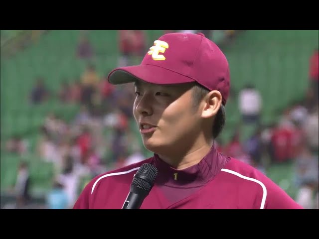 イーグルス松井裕投手ヒーローインタビュー 2014/8/13 H-E