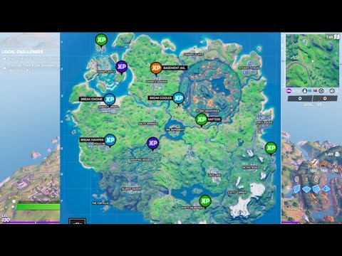All XP COINS LOCATIONS IN FORTNITE SEASON 4 Chapter 2 (WEEK 7)