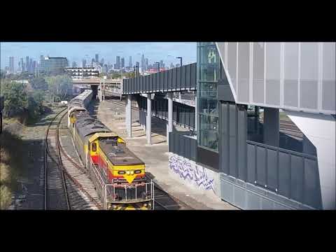PN and SSR trains in the city and West Footscray 5/4/21