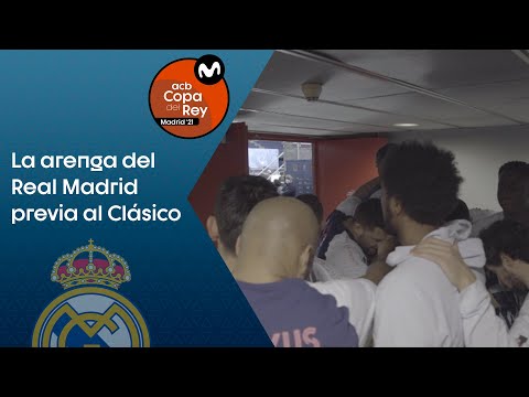 Felipe Reyes arenga a sus compañeros antes de la final