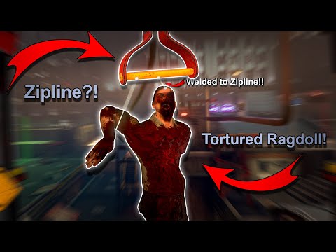 I Tortured Rag-dolls on a Zip-line in Hard Bullet!