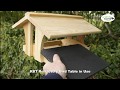 The Wildlife World Refractory Bird Table product in use