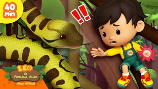 Download lagu JANGAN DEKATI ULAR RAKSASA! 🐍 | Hewan Menakutkan | Leo Si Penjaga Alam | Kartun Anak mp3
