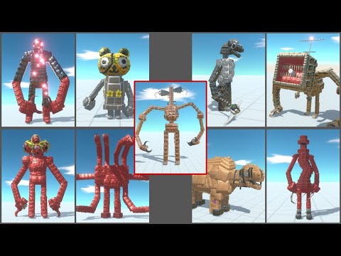 Siren Head vs Some More Trevor Henderson Creatures Animal Revolt Battle Simulator