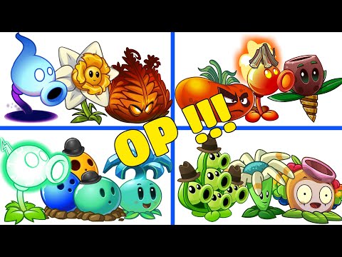 PvZ 2 4 Super Team Plants Vs Team Zombies Part 56 - Team So OP !!!