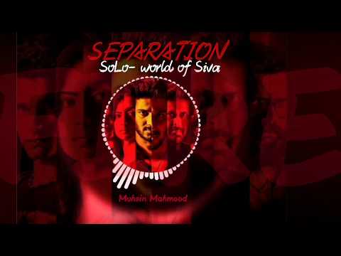 Separation| SoLo- world of siva (Fire/Agni)-Dulquer salmaan | sad Theme Bgm(violin)| WhatsApp status