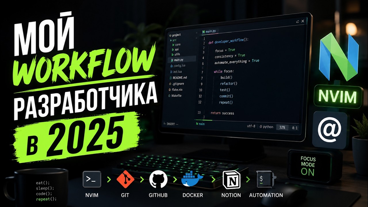 Рабочий процесс при использовании AI. LLM Workflow. NVIM + PI + Zellij