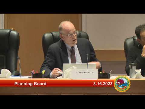 3.16.2023 Planning Board
